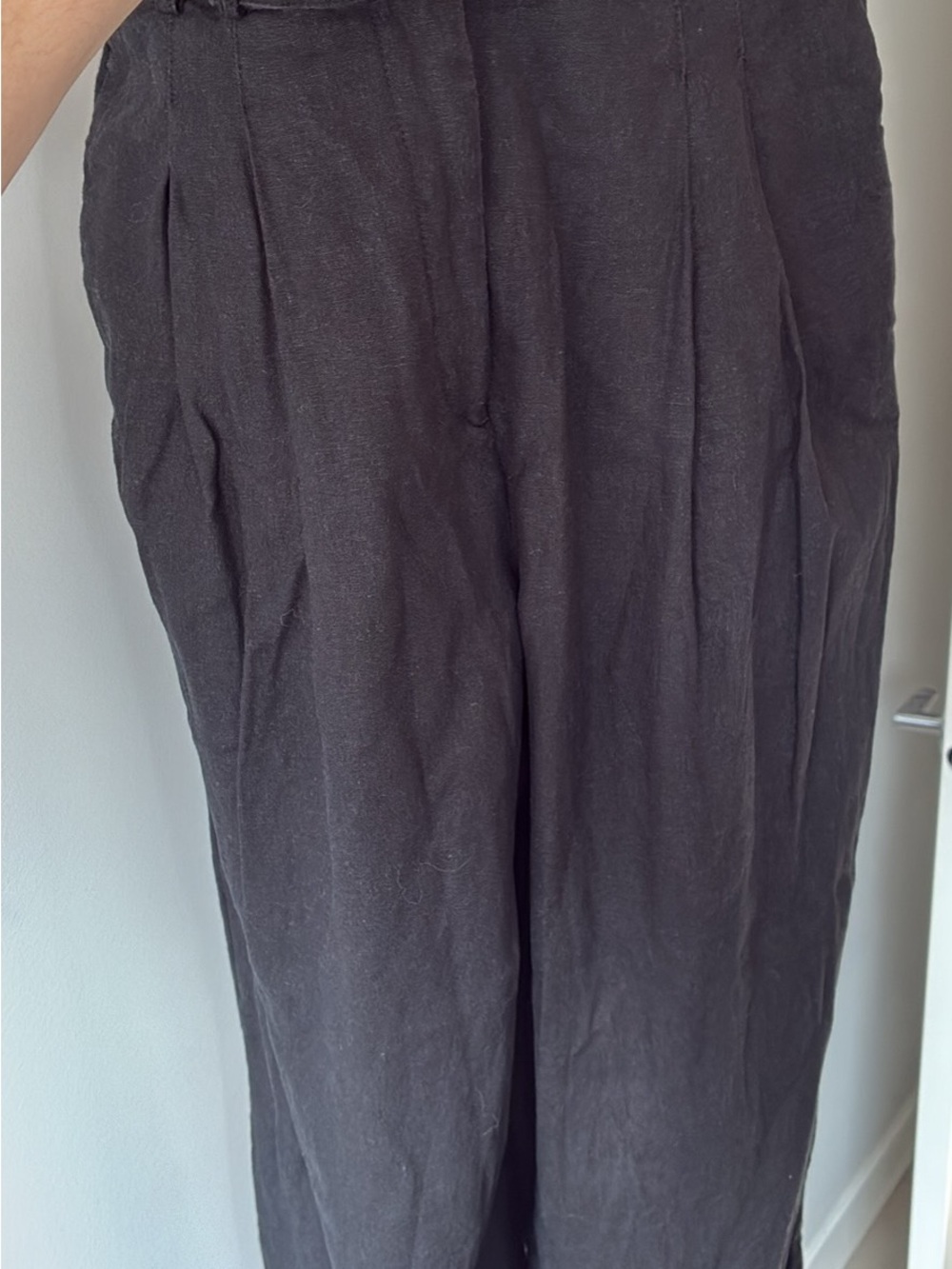 Dynamite Black Wide Leg Pants - Linen blend - Picture 4 of 4